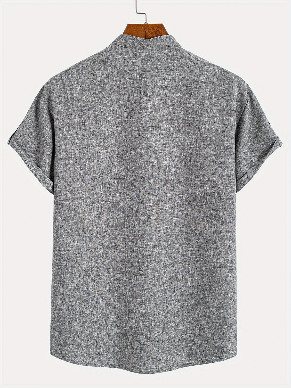 Mario™ | Camisa elegante de manga corta y cuello alto