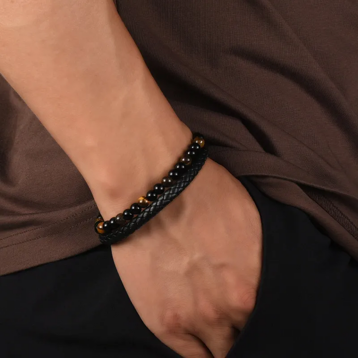 El Escudo de un Hijo – Pulsera de ojo de tigre
