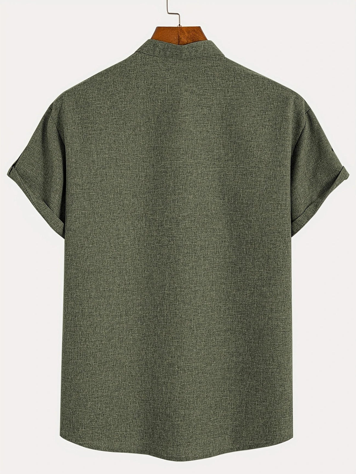 Mario™ | Camisa elegante de manga corta y cuello alto