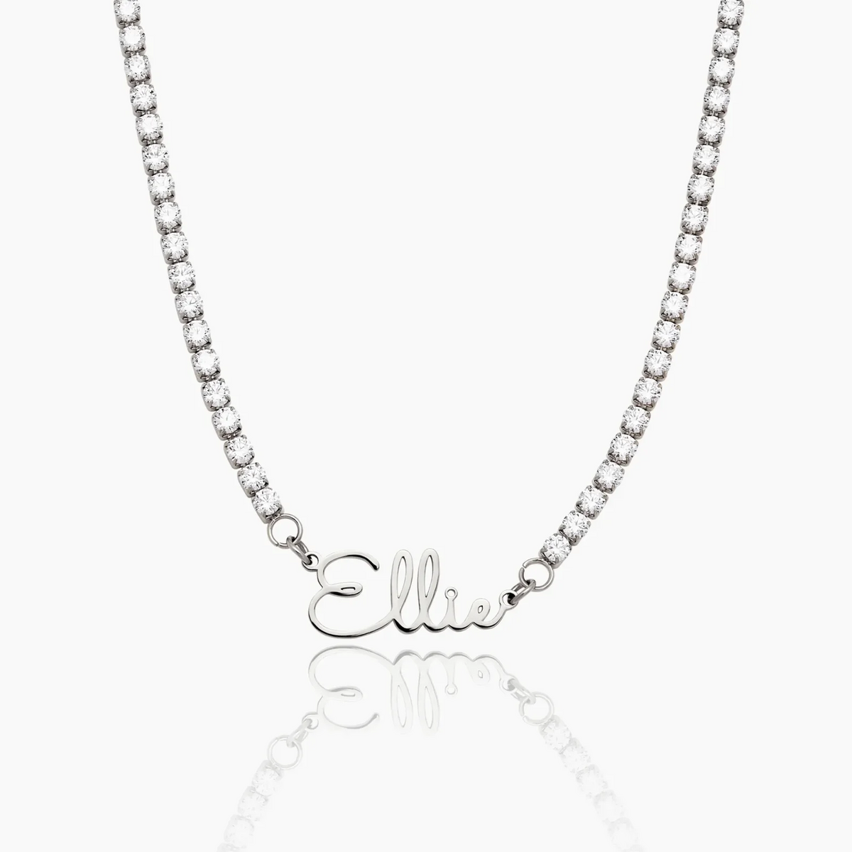 Collar de tenis con firma personalizada