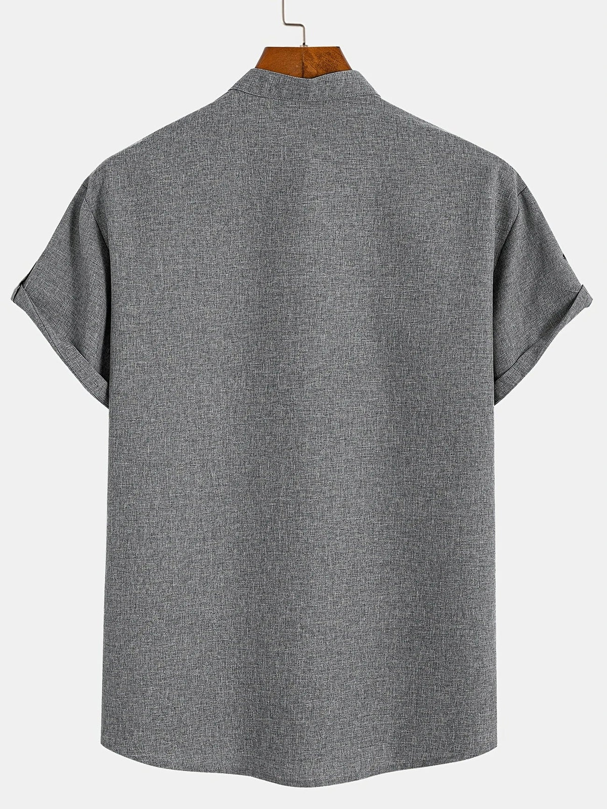 Mario™ | Camisa elegante de manga corta y cuello alto