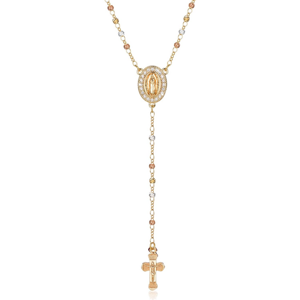Collar Cruz Virgen María