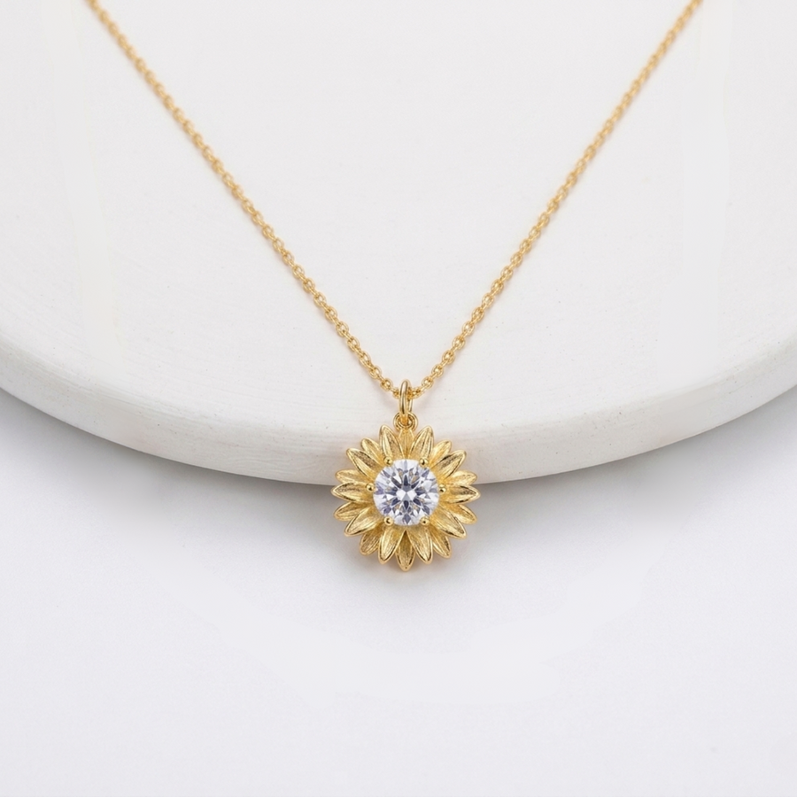Collar Colgante de Girasol