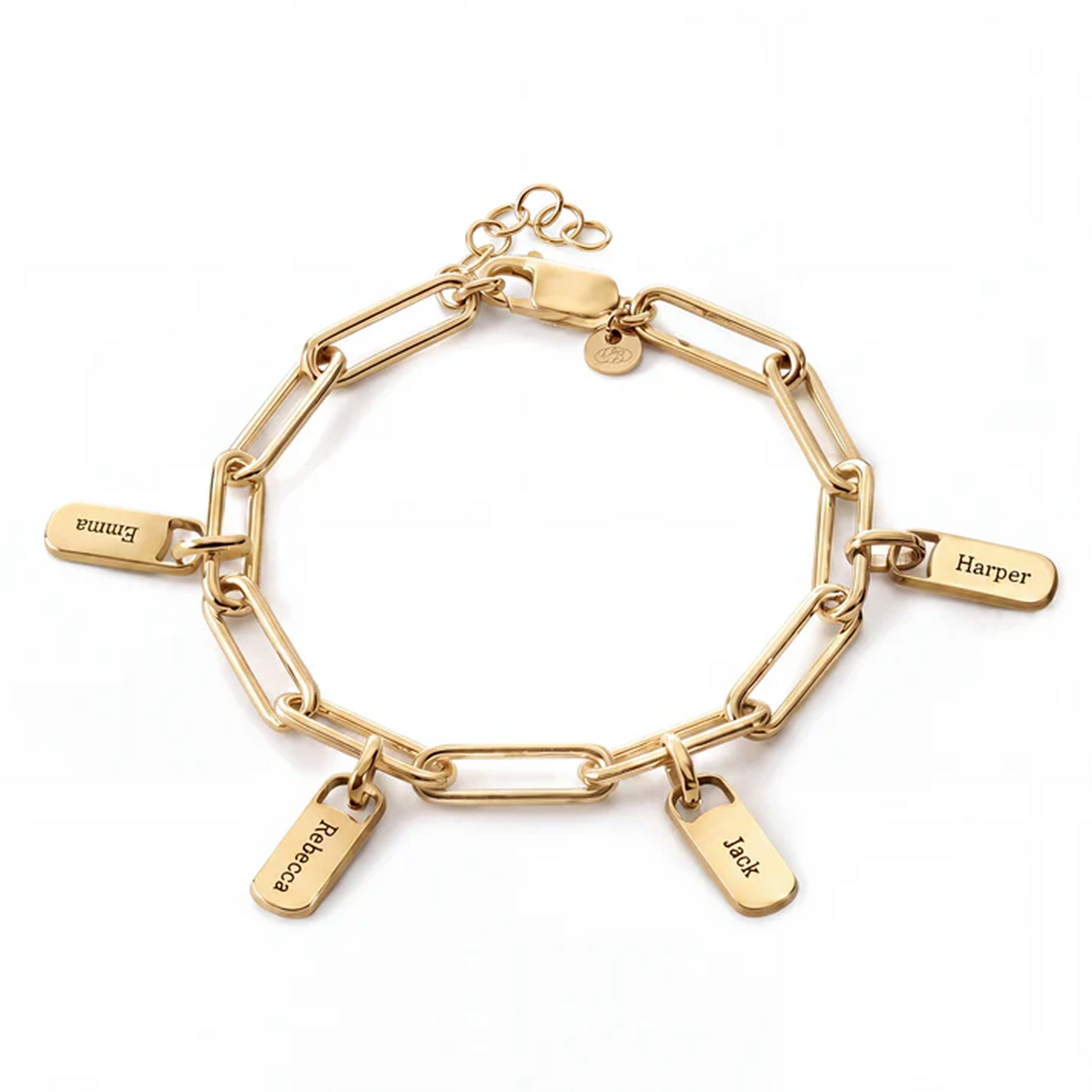 Pulsera Personalizada con Plaquitas Grabadas