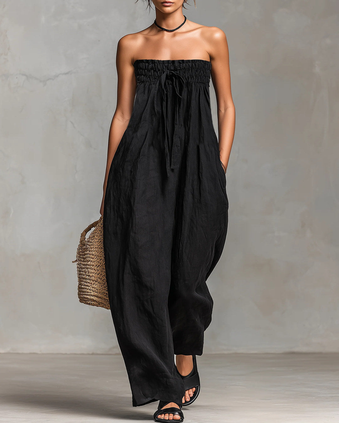 Nina | Mono Bandeau Elegante, Negro