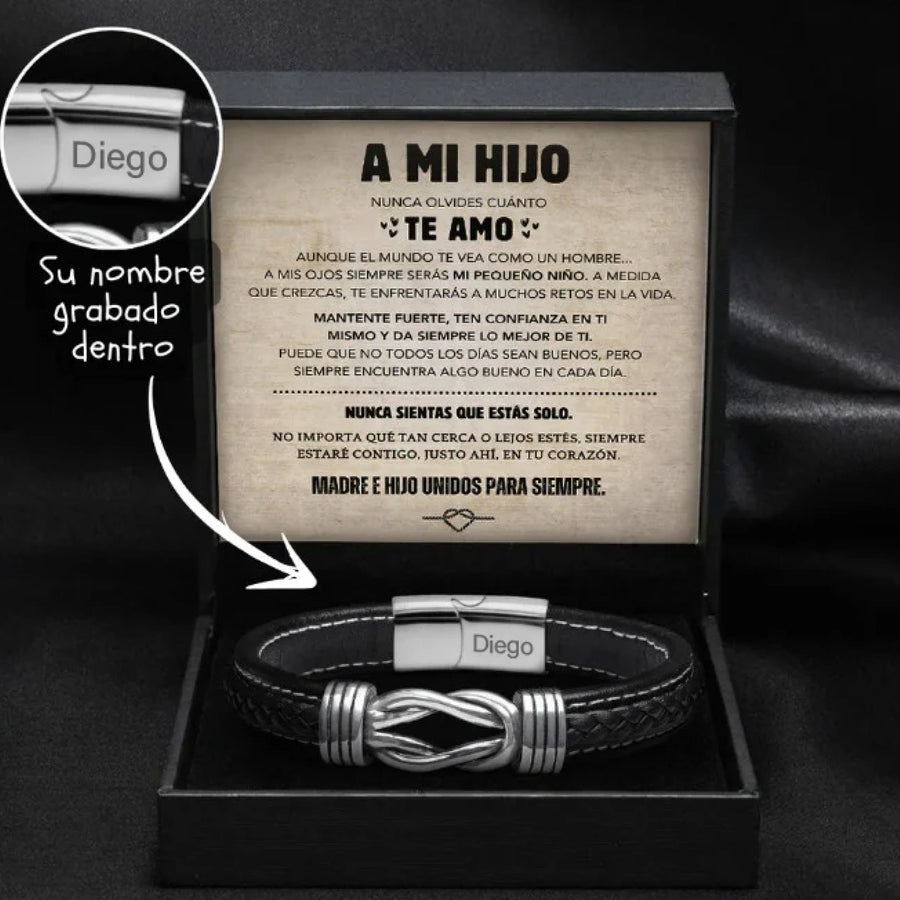 "Para Mi Hijo" Pulsera Grabada