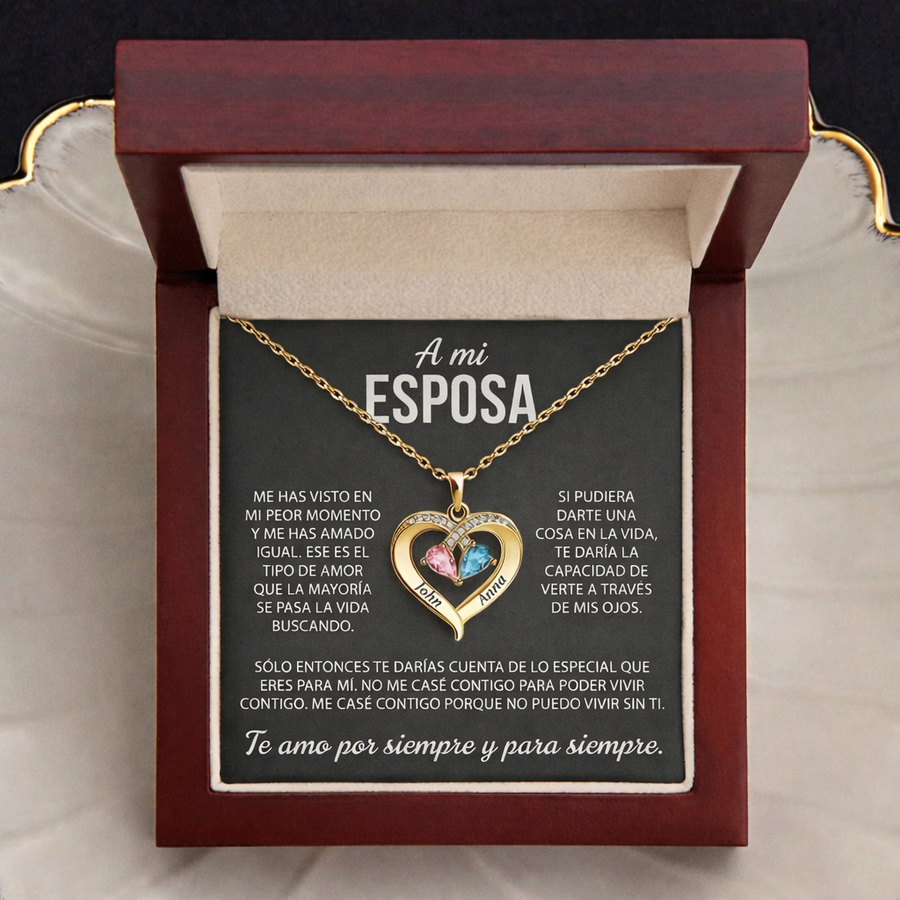 Collar Corazón Siempre Tuyo
